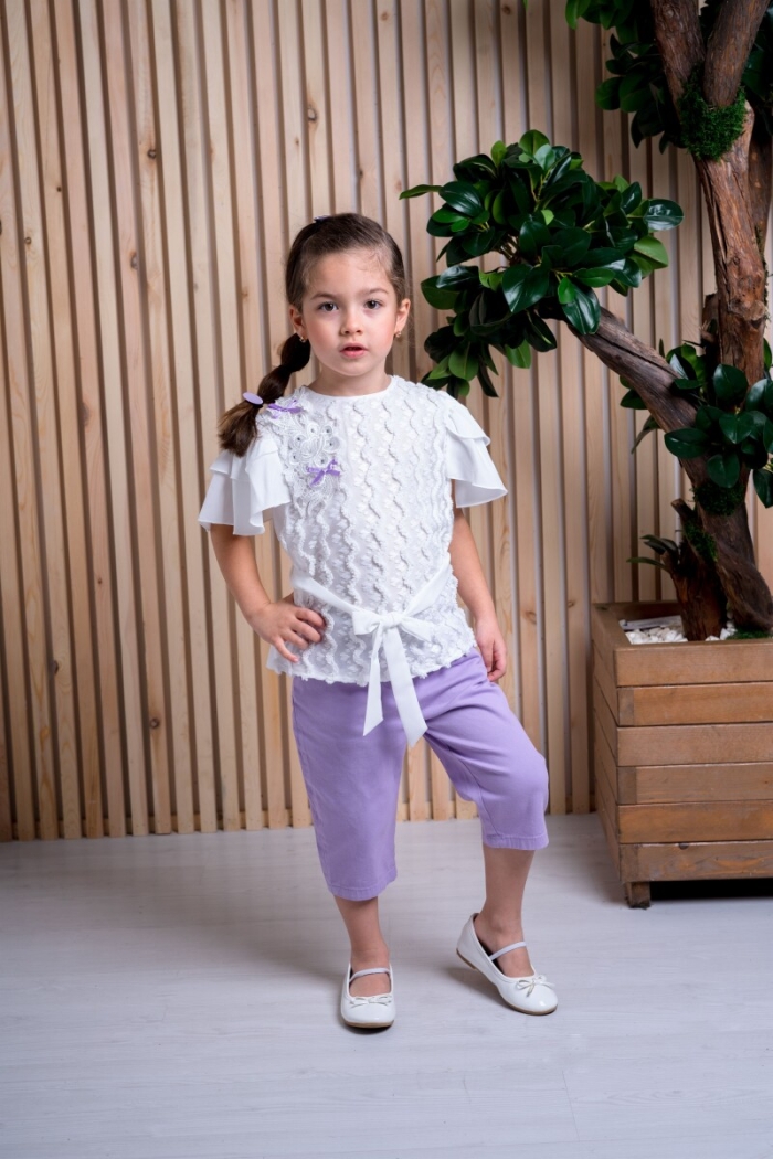 Wholesale 2-Piece Girl Set with Shorts 3-6Y Busra Bebe - Producer: Büşra Bebe - Wholesale Kids & Baby Clothes From Turkey - TheBS Kids