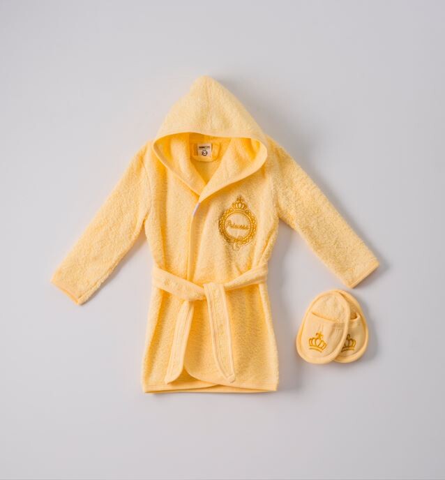 Wholesale 2-Piece Girls Bathrobe with Slipper 1-4Y - Producer: Ramel Kids - Wholesale Kids & Baby Clothes From Turkey - TheBS Kids