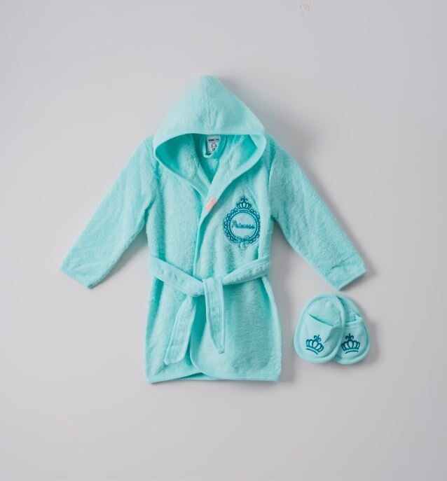 Wholesale 2-Piece Girls Bathrobe with Slipper 1-4Y - Producer: Ramel Kids - Wholesale Kids & Baby Clothes From Turkey - TheBS Kids