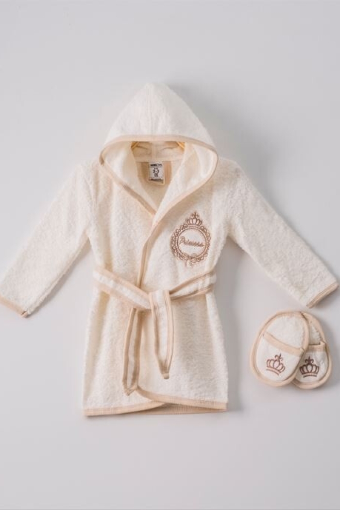 Wholesale 2-Piece Girls Bathrobe with Slipper 1-4Y - Producer: Ramel Kids - Wholesale Kids & Baby Clothes From Turkey - TheBS Kids