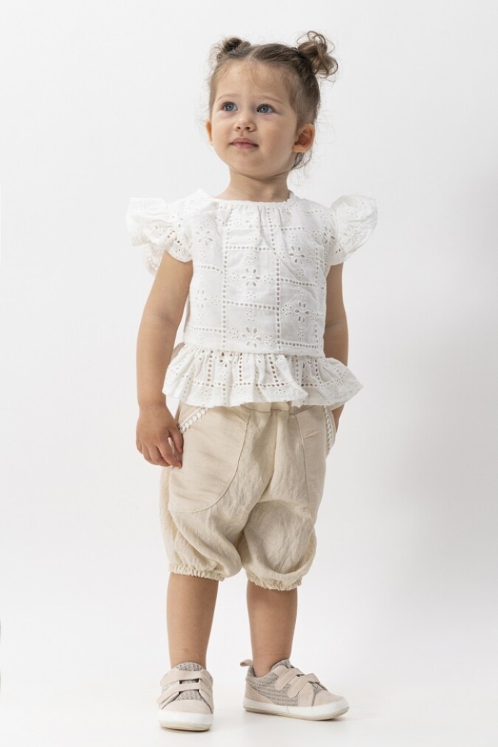 Wholesale 2-Piece Girls Blouse Set With Shorts 2-5Y - Producer: Wecan - Wholesale Kids & Baby Clothes From Turkey - TheBS Kids