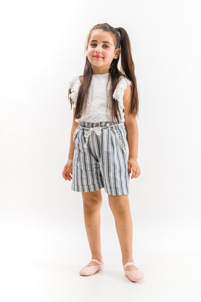 Wholesale 2-Piece Girls Blouse Set With Shorts 2-5Y - Producer: Wecan - Wholesale Kids & Baby Clothes From Turkey - TheBS Kids