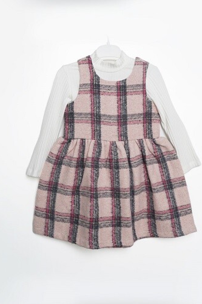 Wholesale 2-Piece Girls Dress with Body T-shirt 3-6Y - Producer: Büşra Bebe - Wholesale Kids & Baby Clothes From Turkey - TheBS Kids