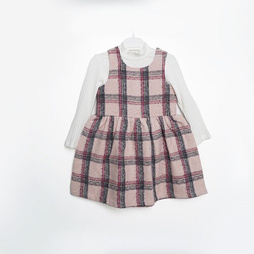 Wholesale 2-Piece Girls Dress with Body T-shirt 3-6Y - Producer: Büşra Bebe - Wholesale Kids & Baby Clothes From Turkey - TheBS Kids