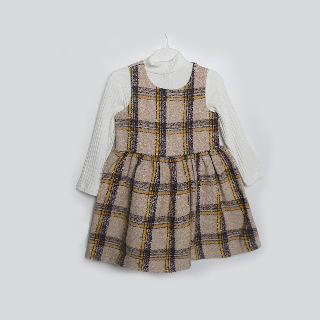 Wholesale 2-Piece Girls Dress with Body T-shirt 3-6Y - Producer: Büşra Bebe - Wholesale Kids & Baby Clothes From Turkey - TheBS Kids