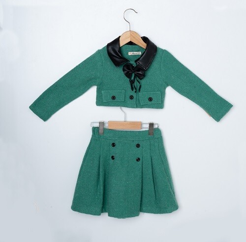 Wholesale 2-Piece Girls Jacket and Skirt Sets 3-6Y - Producer: Büşra Bebe - Wholesale Kids & Baby Clothes From Turkey - TheBS Kids