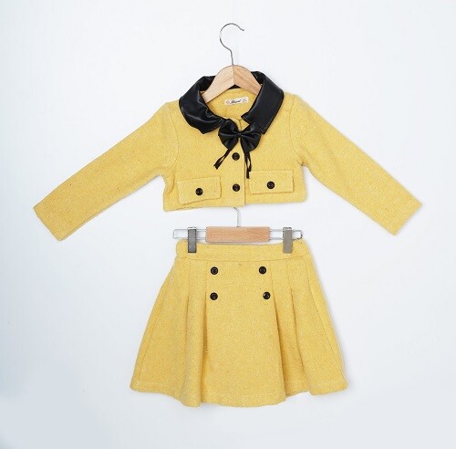 Wholesale 2-Piece Girls Jacket and Skirt Sets 3-6Y - Producer: Büşra Bebe - Wholesale Kids & Baby Clothes From Turkey - TheBS Kids