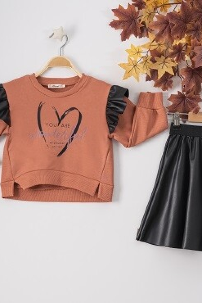 Wholesale 2-Piece Girls Set with Blouse and Skirt 3-6Y - Producer: Büşra Bebe - Wholesale Kids & Baby Clothes From Turkey - TheBS Kids