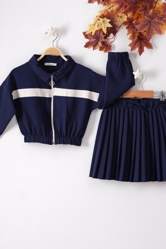 Wholesale 2-Piece Girls Set with Skirt and Cardigan 3-6Y - Producer: Büşra Bebe - Wholesale Kids & Baby Clothes From Turkey - TheBS Kids