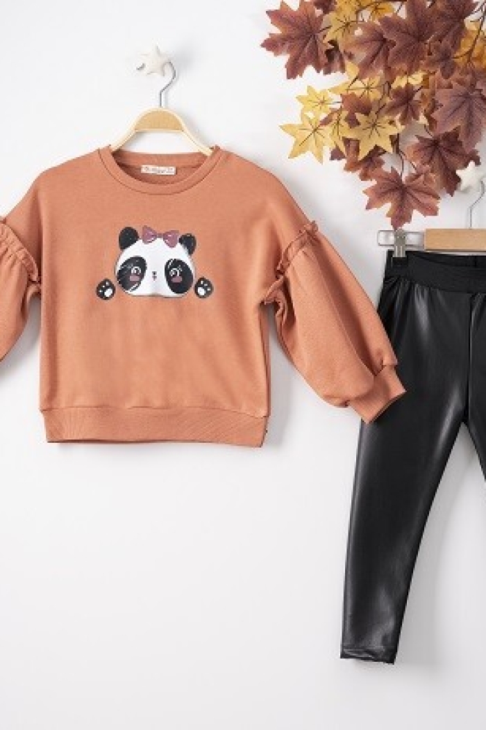 Wholesale 2-Piece Girls Set with Sweat and Leggings 3-6Y - Producer: Büşra Bebe - Wholesale Kids & Baby Clothes From Turkey - TheBS Kids