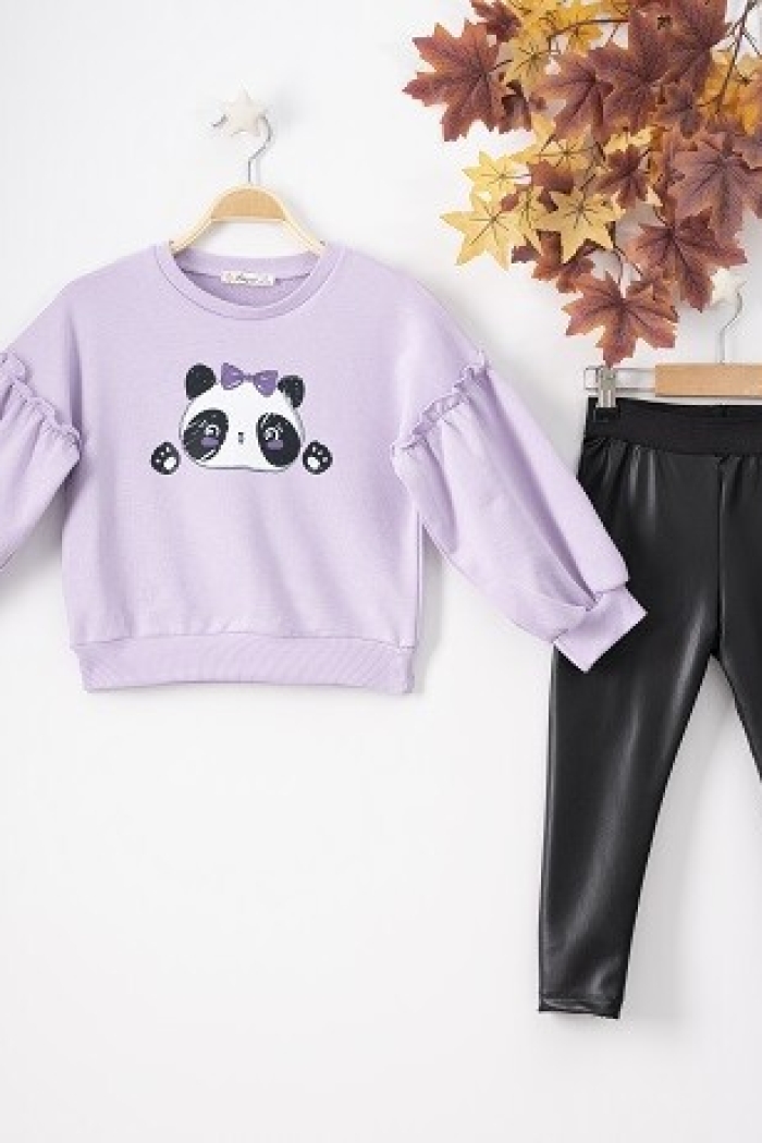 Wholesale 2-Piece Girls Set with Sweat and Leggings 3-6Y - Producer: Büşra Bebe - Wholesale Kids & Baby Clothes From Turkey - TheBS Kids