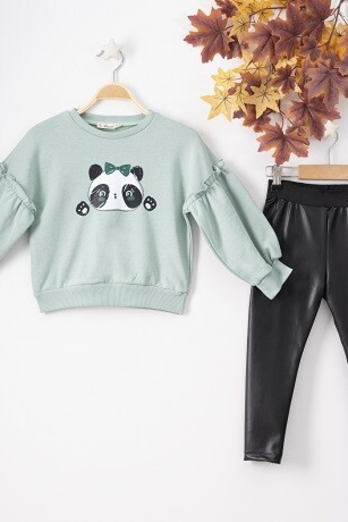 Wholesale 2-Piece Girls Set with Sweat and Leggings 3-6Y - Producer: Büşra Bebe - Wholesale Kids & Baby Clothes From Turkey - TheBS Kids