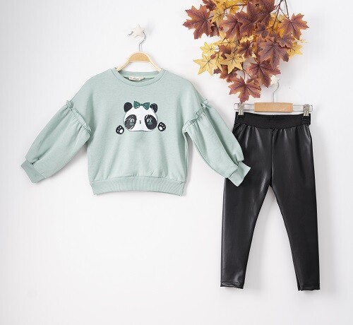 Wholesale 2-Piece Girls Set with Sweat and Leggings 3-6Y - Producer: Büşra Bebe - Wholesale Kids & Baby Clothes From Turkey - TheBS Kids