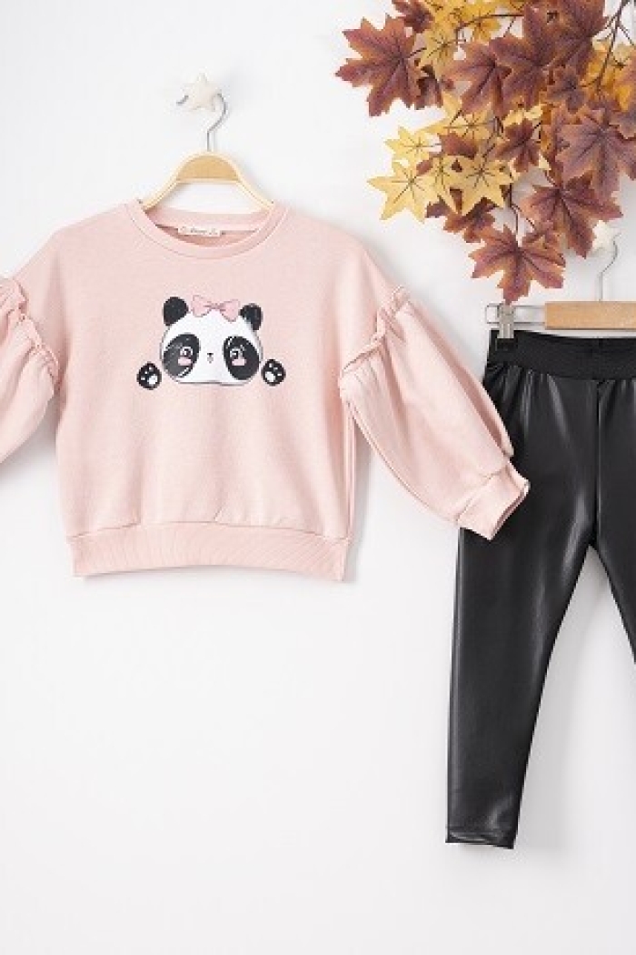 Wholesale 2-Piece Girls Set with Sweat and Leggings 3-6Y - Producer: Büşra Bebe - Wholesale Kids & Baby Clothes From Turkey - TheBS Kids