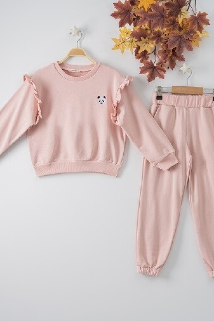 Wholesale 2-Piece Girls Set with Sweat and Sweatpants 7-10Y - Producer: Büşra Bebe - Wholesale Kids & Baby Clothes From Turkey - TheBS Kids