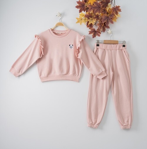 Wholesale 2-Piece Girls Set with Sweat and Sweatpants 7-10Y - Producer: Büşra Bebe - Wholesale Kids & Baby Clothes From Turkey - TheBS Kids