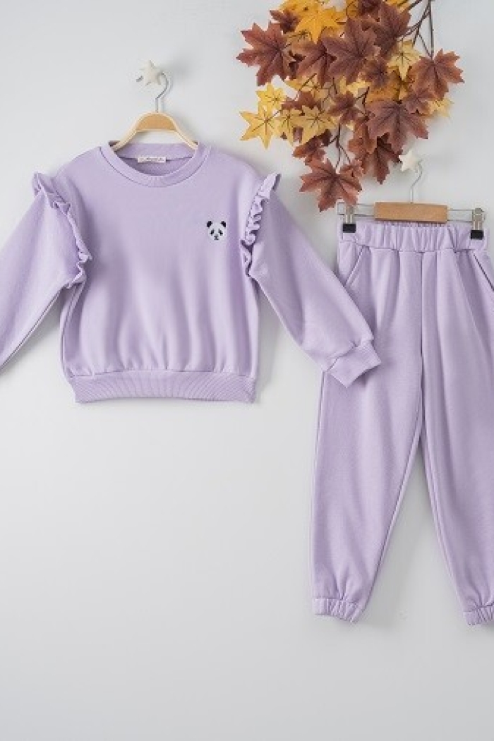 Wholesale 2-Piece Girls Set with Sweat and Sweatpants 7-10Y - Producer: Büşra Bebe - Wholesale Kids & Baby Clothes From Turkey - TheBS Kids