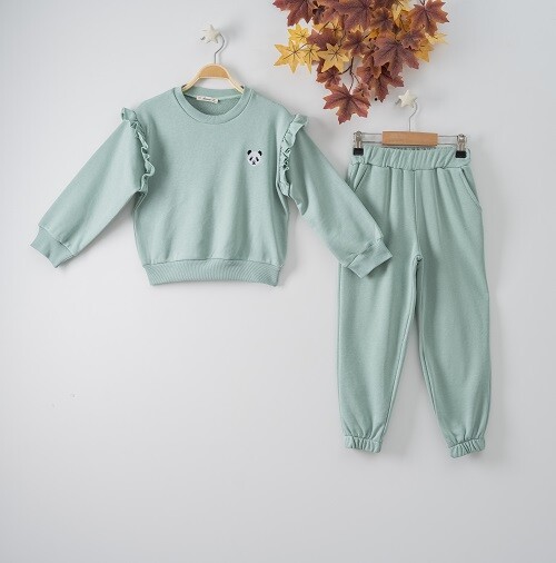 Wholesale 2-Piece Girls Set with Sweat and Sweatpants 7-10Y - Producer: Büşra Bebe - Wholesale Kids & Baby Clothes From Turkey - TheBS Kids