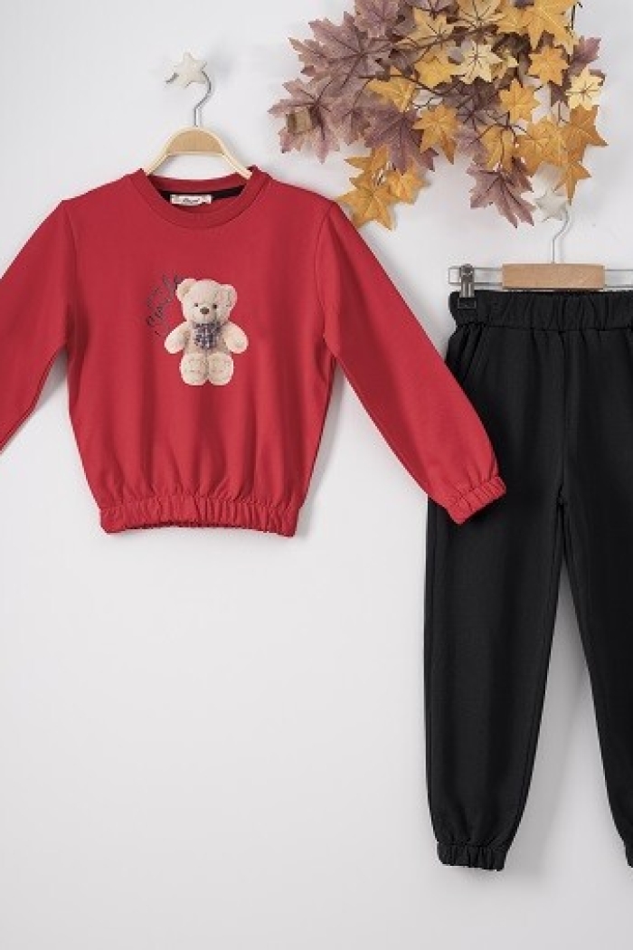 Wholesale 2-Piece Girls Set with Sweat and Sweatpants 7-10Y - Producer: Büşra Bebe - Wholesale Kids & Baby Clothes From Turkey - TheBS Kids