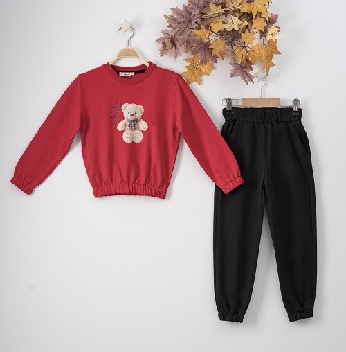 Wholesale 2-Piece Girls Set with Sweat and Sweatpants 7-10Y - Producer: Büşra Bebe - Wholesale Kids & Baby Clothes From Turkey - TheBS Kids