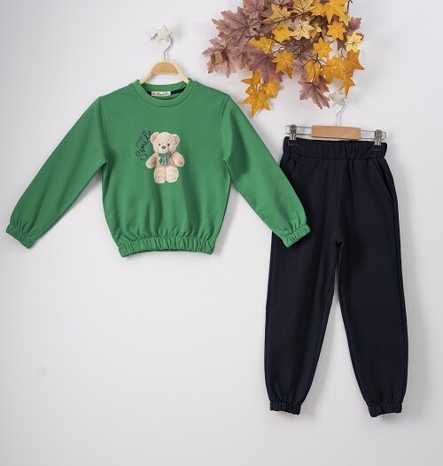 Wholesale 2-Piece Girls Set with Sweat and Sweatpants 7-10Y - Producer: Büşra Bebe - Wholesale Kids & Baby Clothes From Turkey - TheBS Kids