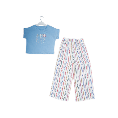 Wholesale 2-Piece Girls T-shirt and Pants Set 7-10Y - Producer: Büşra Bebe - Wholesale Kids & Baby Clothes From Turkey - TheBS Kids