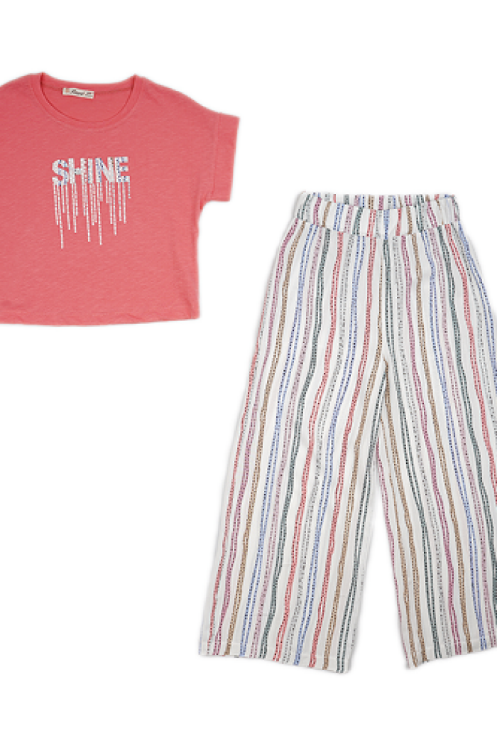 Wholesale 2-Piece Girls T-shirt and Pants Set 7-10Y - Producer: Büşra Bebe - Wholesale Kids & Baby Clothes From Turkey - TheBS Kids