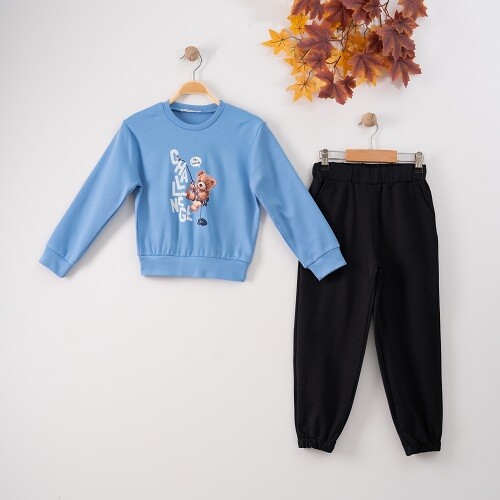 Wholesale 2-Piece Girls Tracksuit Set 7-10Y - Producer: Büşra Bebe - Wholesale Kids & Baby Clothes From Turkey - TheBS Kids