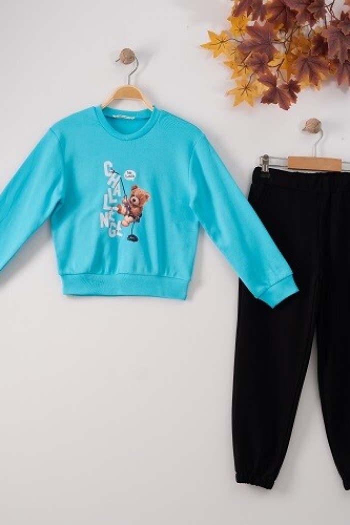 Wholesale 2-Piece Girls Tracksuit Set 7-10Y - Producer: Büşra Bebe - Wholesale Kids & Baby Clothes From Turkey - TheBS Kids