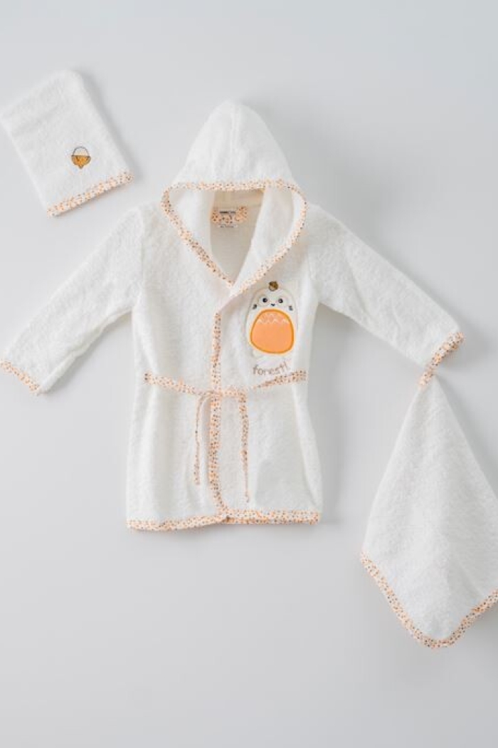 Wholesale 3-Piece Baby Bathrobe Set with Box 1-2Y - Producer: Ramel Kids - Wholesale Kids & Baby Clothes From Turkey - TheBS Kids