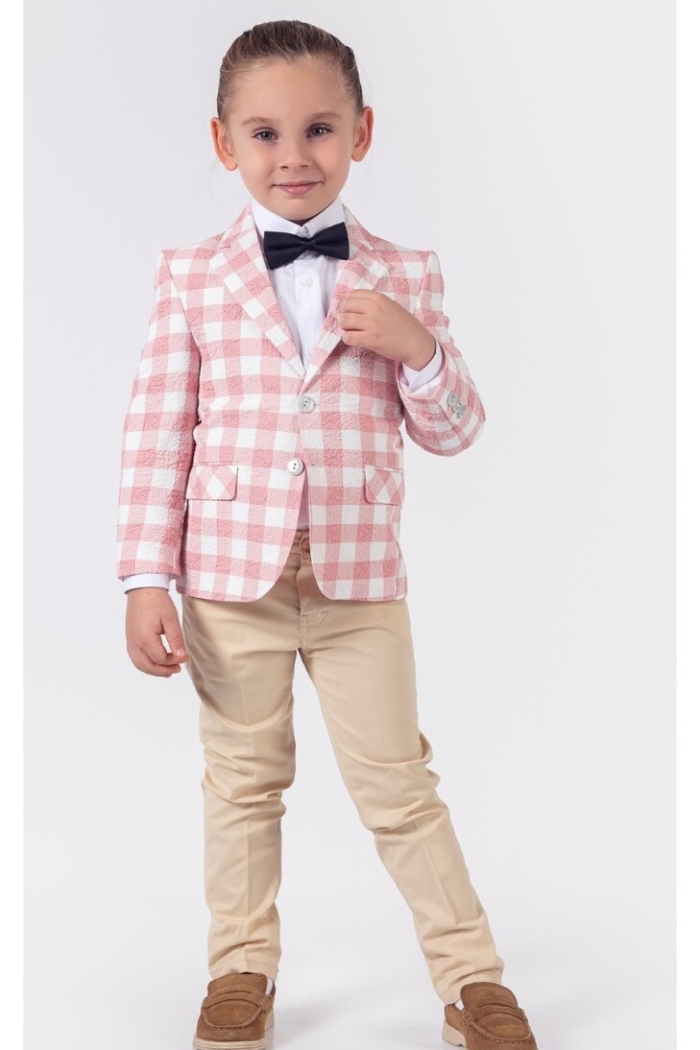 Wholesale 4-Piece Boys Suit Set with Shirt Jacket Pants and Bowti 1-4Y - Producer: Lemon - Wholesale Kids & Baby Clothes From Turkey - TheBS Kids