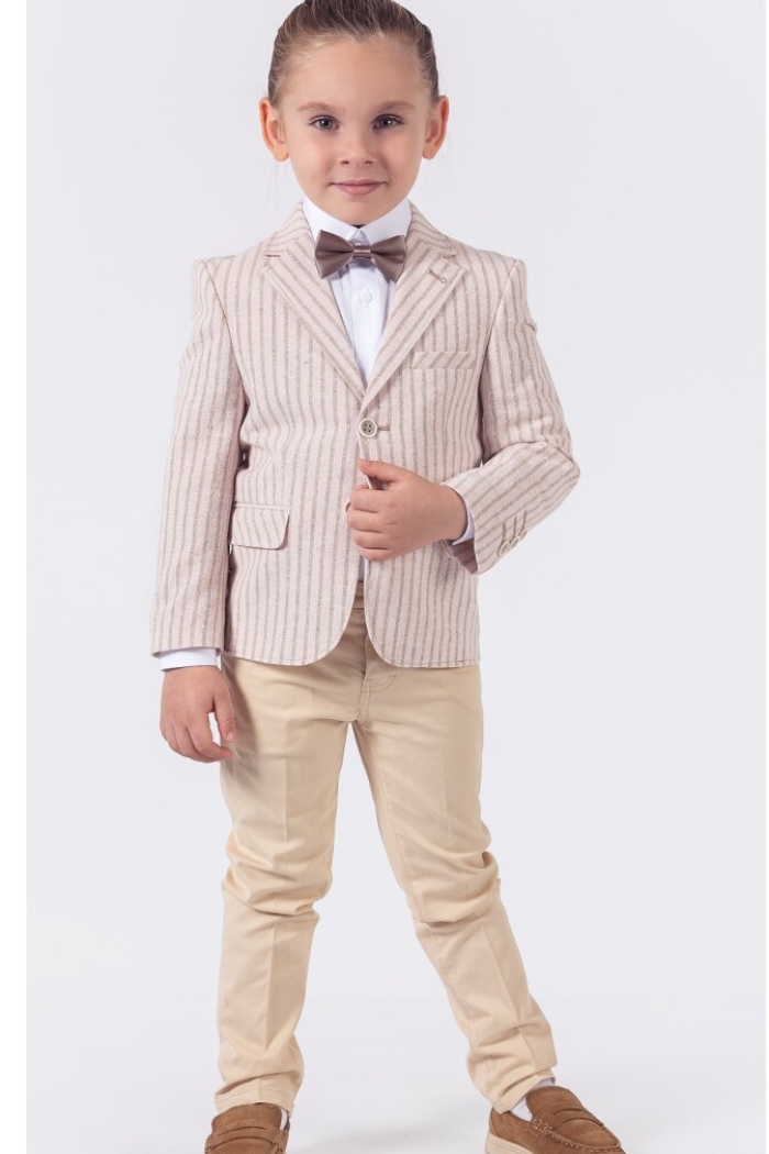 Wholesale 4-Piece Boys Suit Set With Shirt Jacket Pants And Bowti 1-4Y - Producer: Lemon - Wholesale Kids & Baby Clothes From Turkey - TheBS Kids