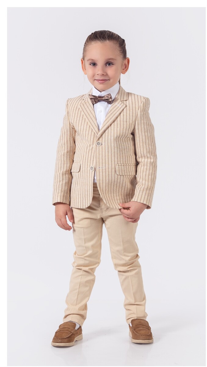 Wholesale 4-Piece Boys Suit Set With Shirt Jacket Pants And Bowti 1-4Y - Producer: Lemon - Wholesale Kids & Baby Clothes From Turkey - TheBS Kids