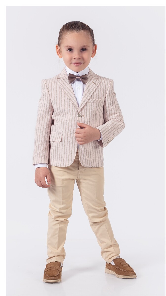 Wholesale 4-Piece Boys Suit Set With Shirt Jacket Pants And Bowti 5-8Y - Producer: Lemon - Wholesale Kids & Baby Clothes From Turkey - TheBS Kids