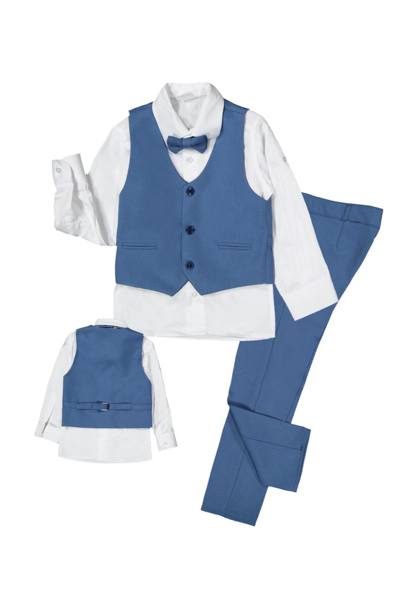 Wholesale 4-Piece Boys Suit Set with Vest, Shirt, Pants and Bow-tie 6-9Y - Producer: Terry - Wholesale Kids & Baby Clothes From Turkey - TheBS Kids