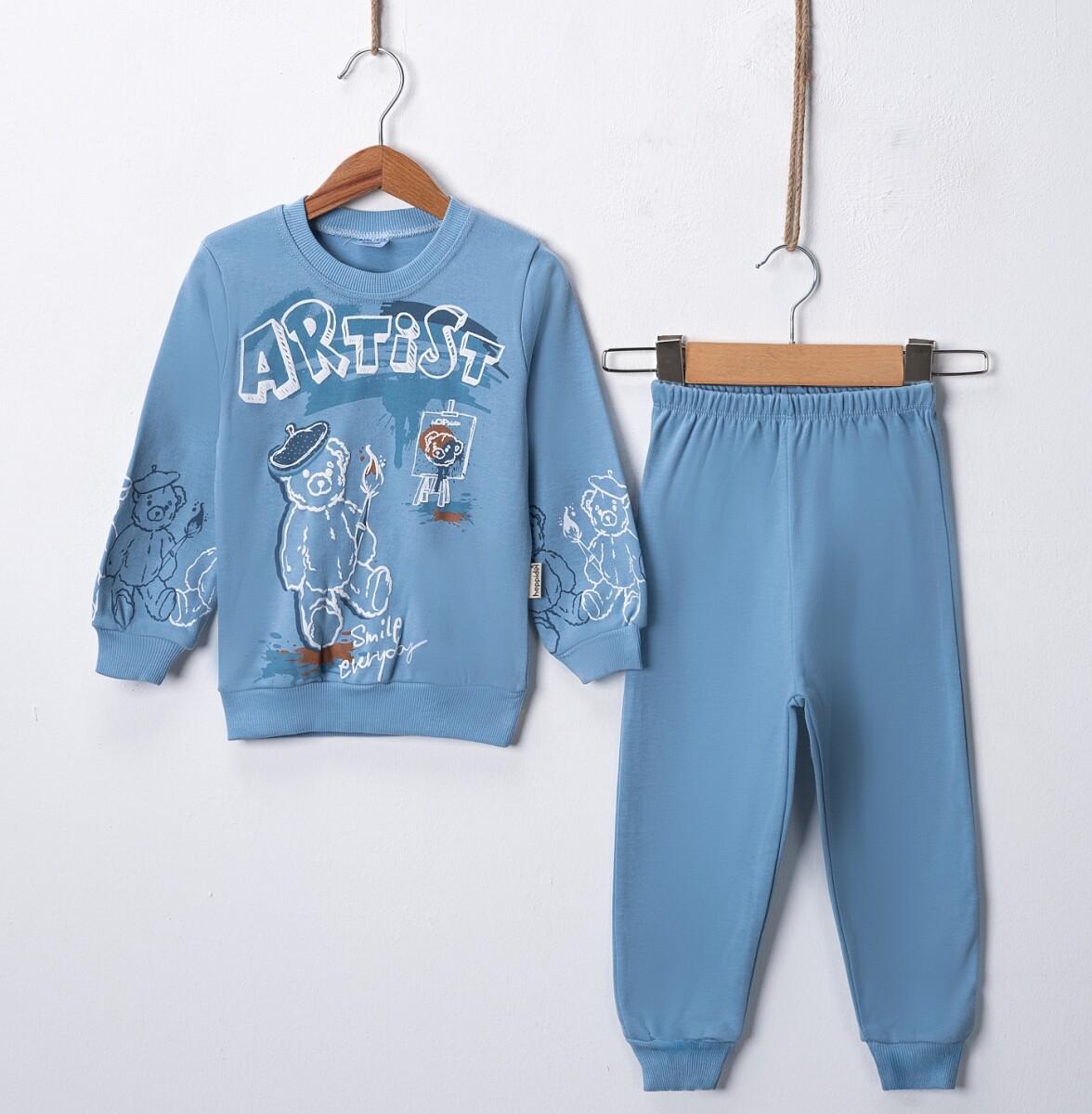 Wholesale Artist Painter Printed Men's 2-Piece 2-4Y - Producer: Hoppidik - Wholesale Kids & Baby Clothes From Turkey - TheBS Kids