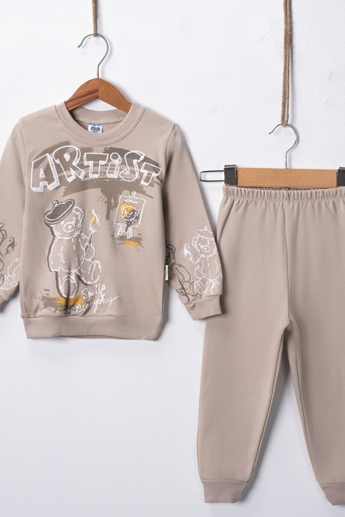Wholesale Artist Painter Printed Men's 2-Piece 2-4Y - Producer: Hoppidik - Wholesale Kids & Baby Clothes From Turkey - TheBS Kids