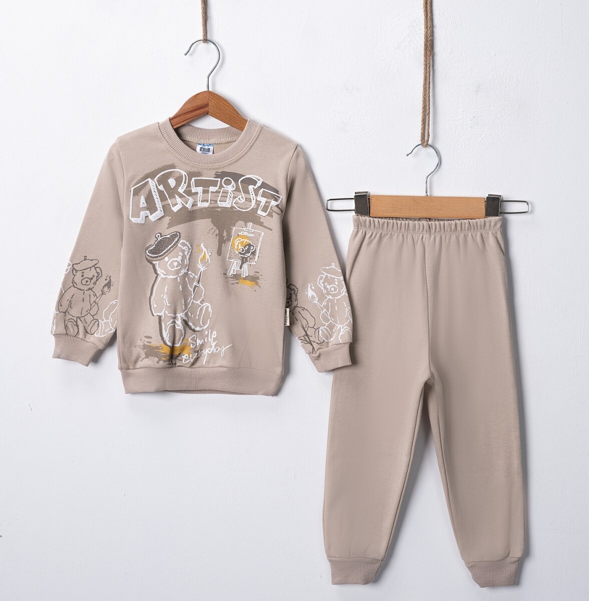 Wholesale Artist Painter Printed Men's 2-Piece 2-4Y - Producer: Hoppidik - Wholesale Kids & Baby Clothes From Turkey - TheBS Kids