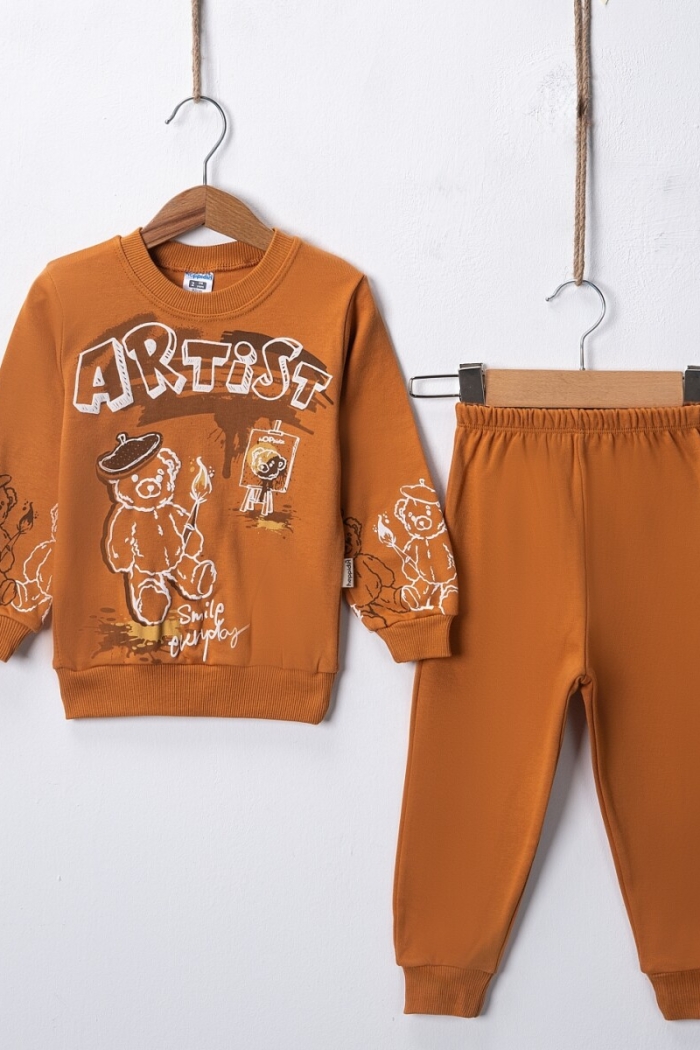 Wholesale Artist Painter Printed Men's 2-Piece 2-4Y - Producer: Hoppidik - Wholesale Kids & Baby Clothes From Turkey - TheBS Kids
