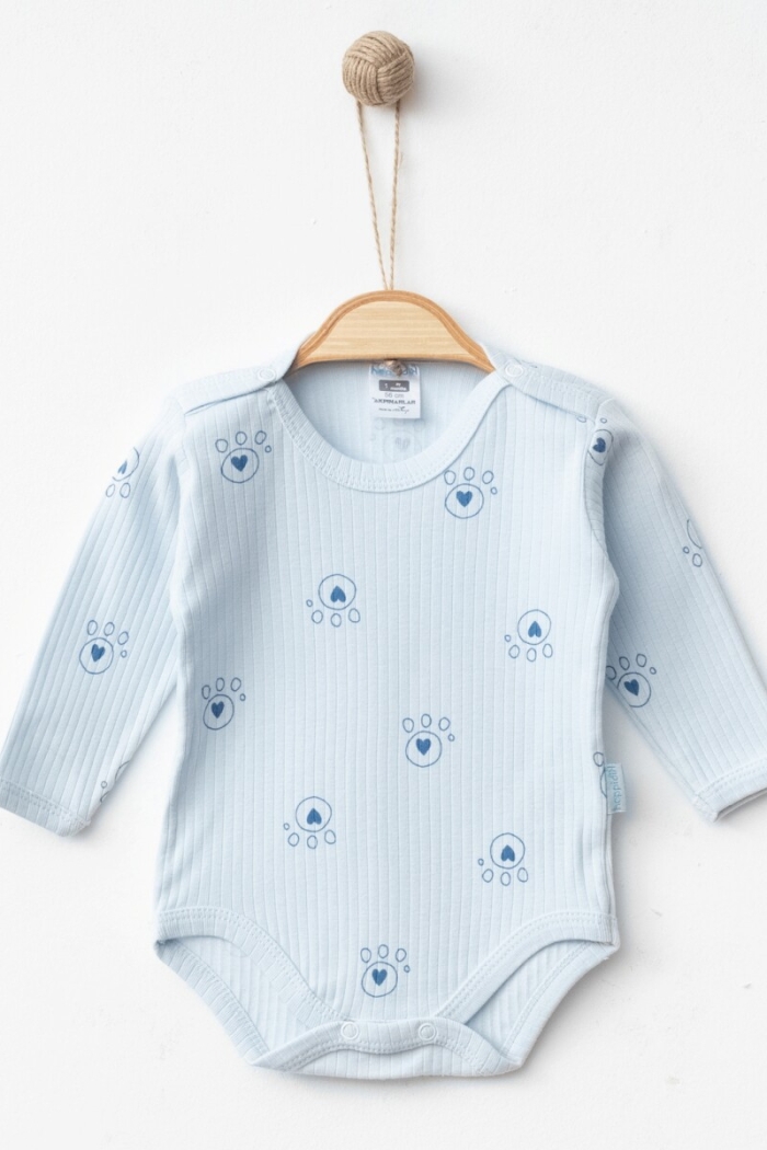 Wholesale Baby 5-Piece Patterned Long Sleeves Bodysuit 1-12M - Producer: Hoppidik - Wholesale Kids & Baby Clothes From Turkey - TheBS Kids
