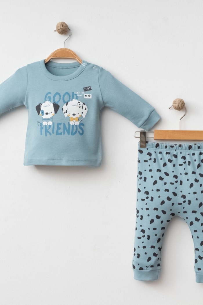 Wholesale Baby Boy 2-piece Badi and Pants Set 3-12M - Producer: Gümüş Baby - Wholesale Kids & Baby Clothes From Turkey - TheBS Kids