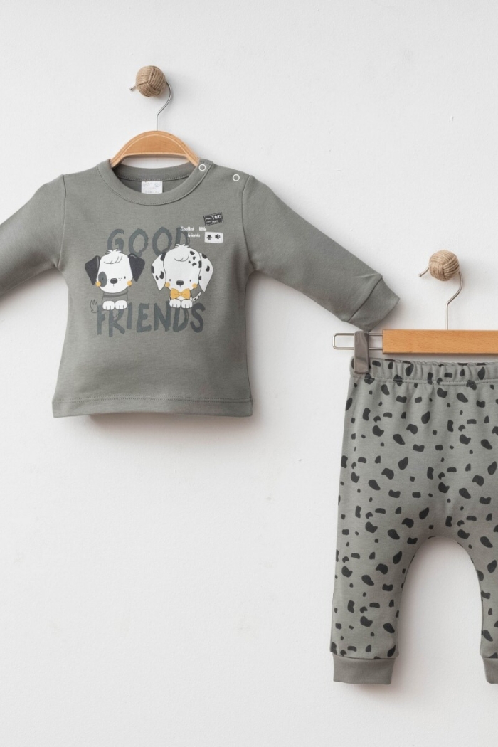 Wholesale Baby Boy 2-piece Badi and Pants Set 3-12M - Producer: Gümüş Baby - Wholesale Kids & Baby Clothes From Turkey - TheBS Kids