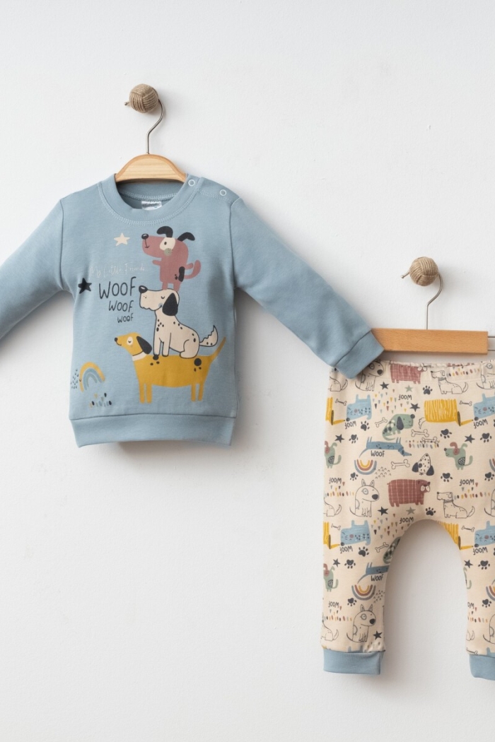 Wholesale Baby Boy 2-Piece Body and Pants Set 6-18M - Producer: Gümüş Baby - Wholesale Kids & Baby Clothes From Turkey - TheBS Kids