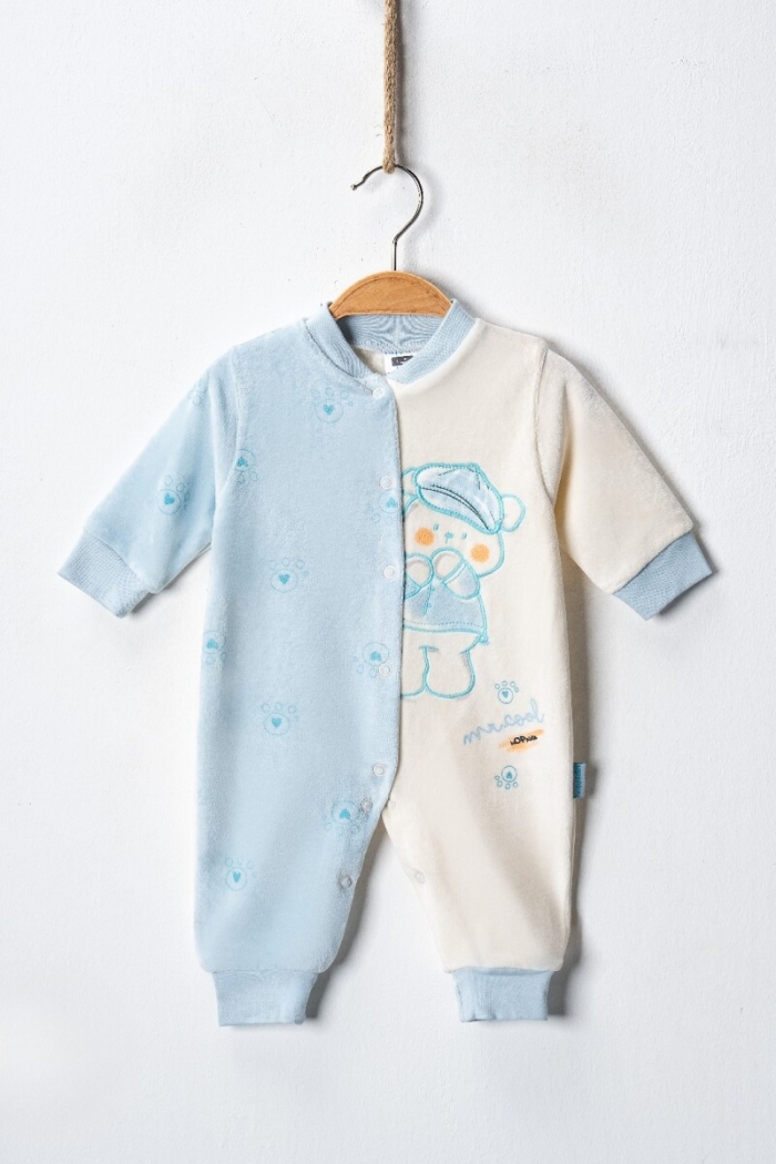 Wholesale Baby Velvet Jumpsuit 3-9M - Producer: Hoppidik - Wholesale Kids & Baby Clothes From Turkey - TheBS Kids