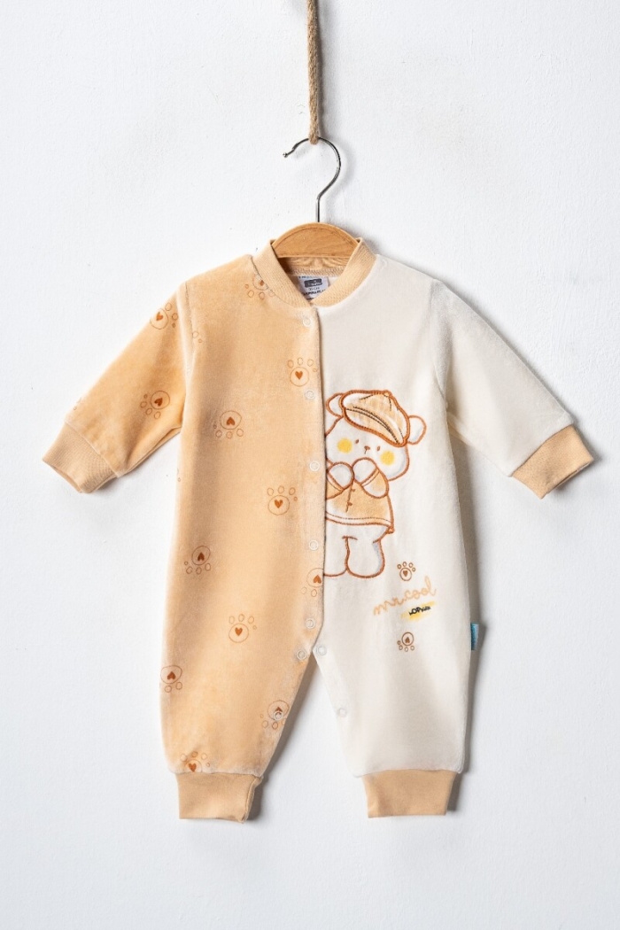 Wholesale Baby Velvet Jumpsuit 3-9M - Producer: Hoppidik - Wholesale Kids & Baby Clothes From Turkey - TheBS Kids
