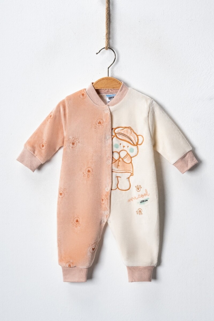 Wholesale Baby Velvet Jumpsuit 3-9M - Producer: Hoppidik - Wholesale Kids & Baby Clothes From Turkey - TheBS Kids