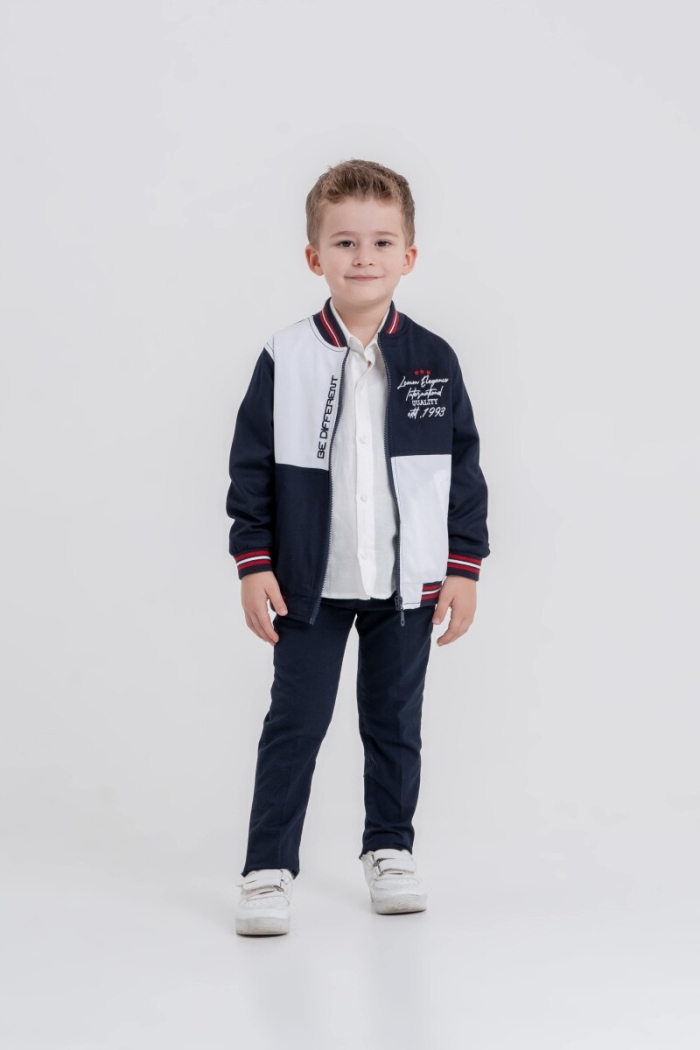 Wholesale Baby Boy 3-Piece College Jacket, Shirt and Pants Set 9-24M - Producer: Lemon - Wholesale Kids & Baby Clothes From Turkey - TheBS Kids