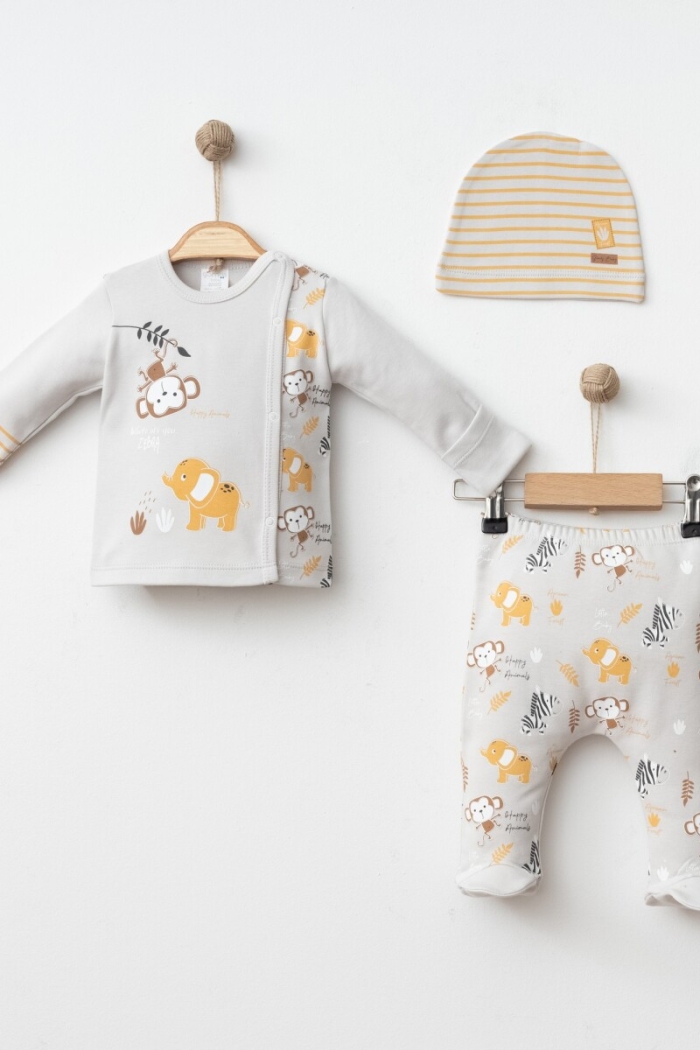 Wholesale Baby Boy 3-Piece Newborn Set 0-3M - Producer: Gümüş Baby - Wholesale Kids & Baby Clothes From Turkey - TheBS Kids