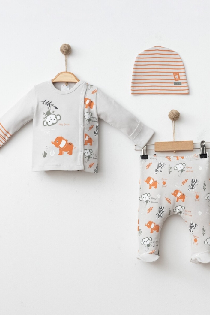 Wholesale Baby Boy 3-Piece Newborn Set 0-3M - Producer: Gümüş Baby - Wholesale Kids & Baby Clothes From Turkey - TheBS Kids