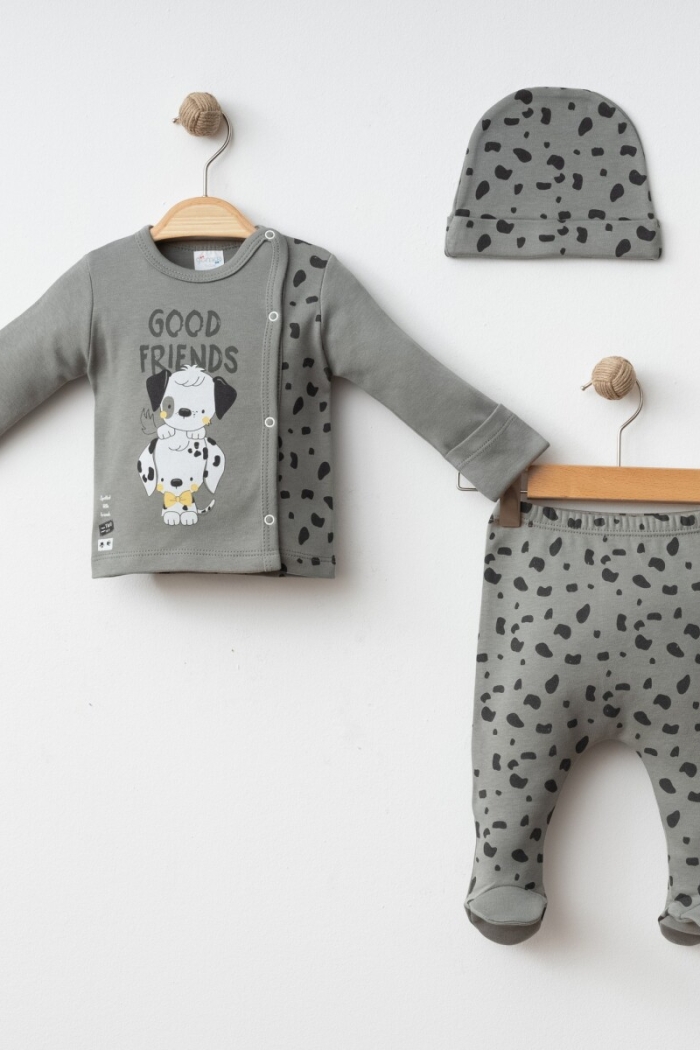 Wholesale Baby Boy 3-Piece Newborn Set 0-3M - Producer: Gümüş Baby - Wholesale Kids & Baby Clothes From Turkey - TheBS Kids